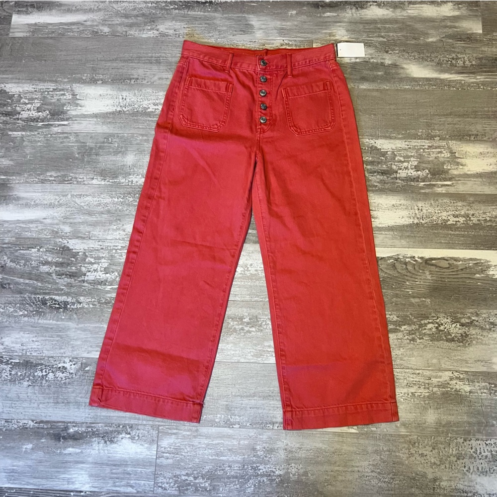 Coral Cropped Jeans - American Eagle